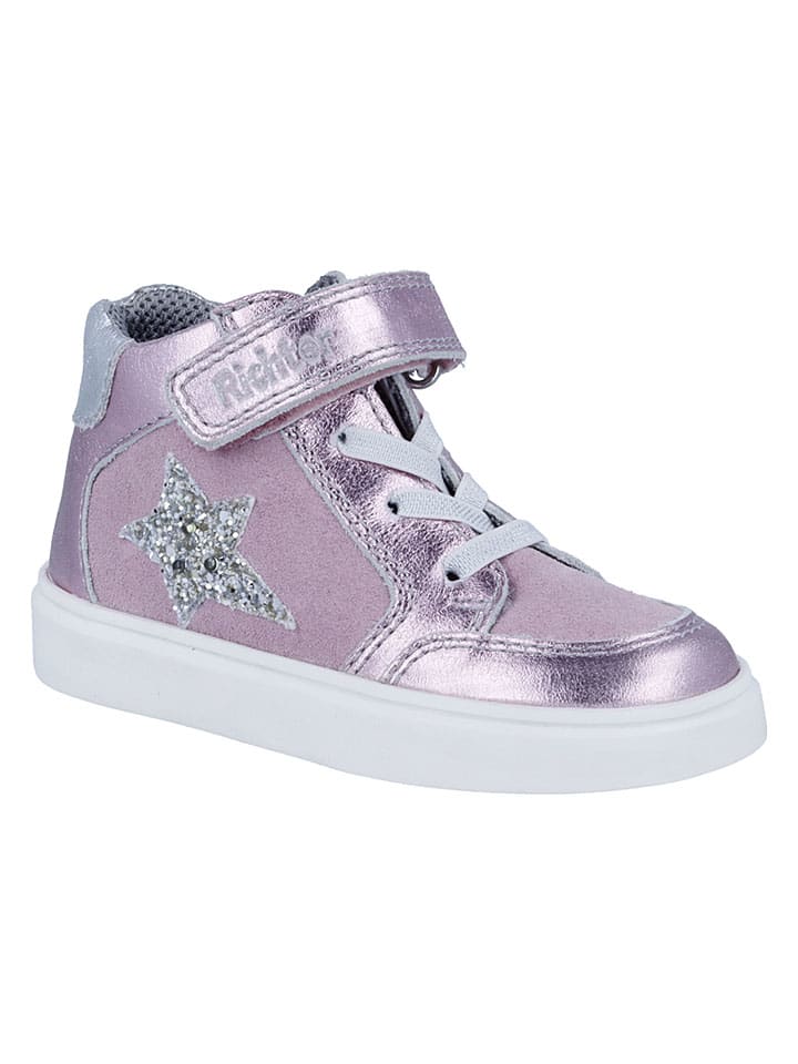 Leder-Sneakers "Flora" in Rosa