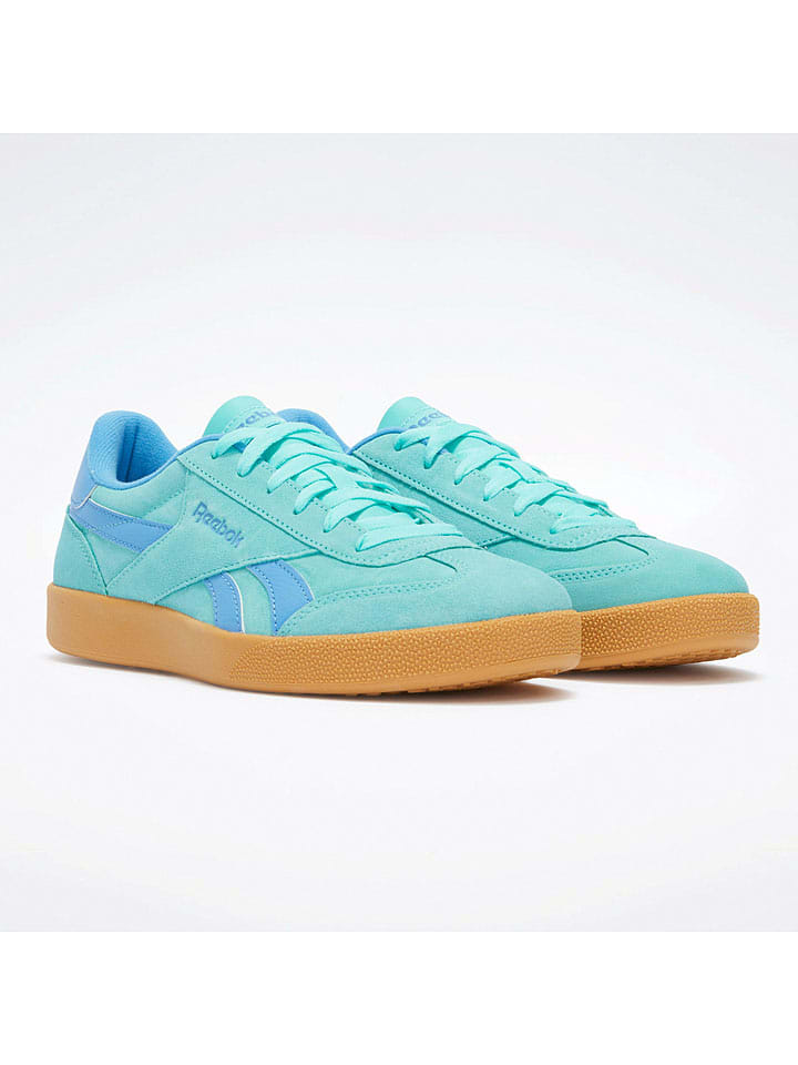 Skórzane sneakersy "Smash Edge" w kolorze turkusowym