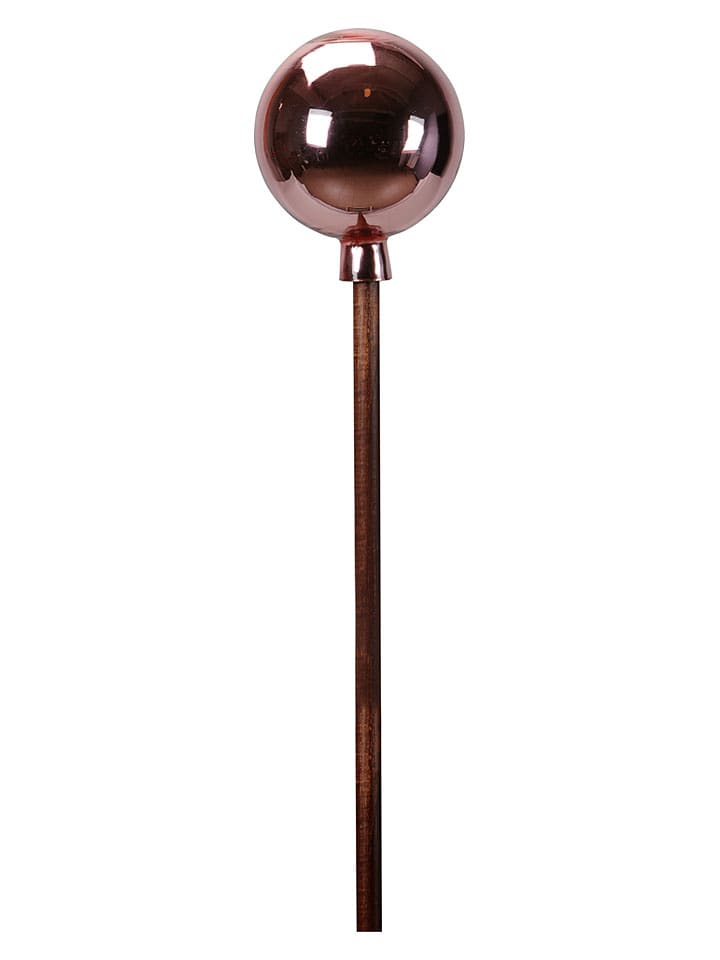 Dekoracja ogrodowa "Sphere" w kolorze jasnoróżowym - wys. 25 x Ø 20 cm