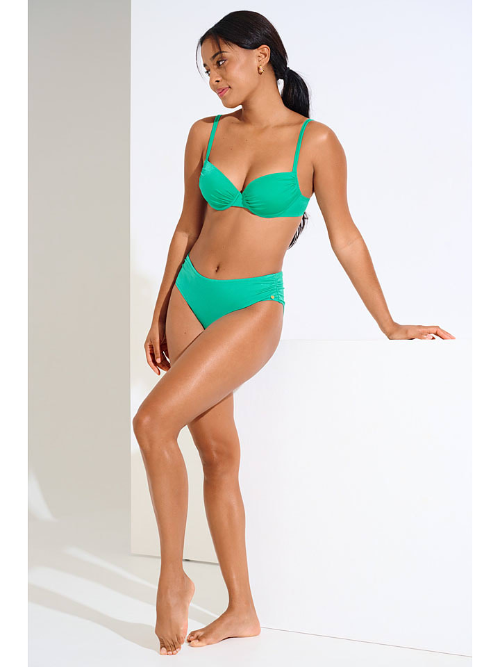 Biustonosz bikini w kolorze zielonym