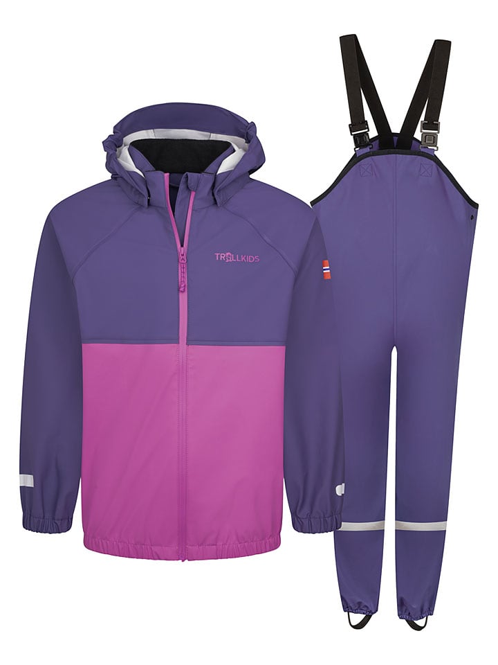 2-delige regenoutfit "Odda" paars