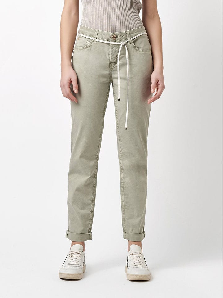 Dżinsy - Relaxed fit - w kolorze khaki