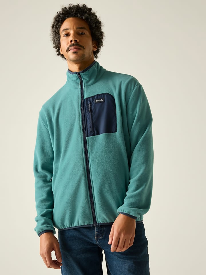Fleecejacke "Frankie" in Türkis