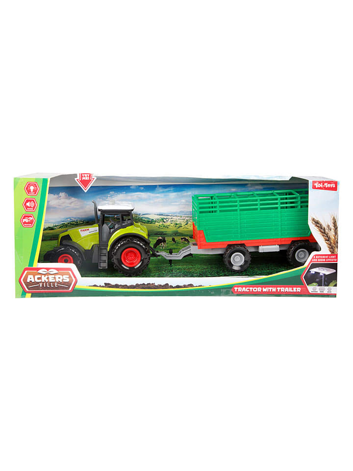 Traktor z przyczepką - 3+ (produkt niespodzianka)