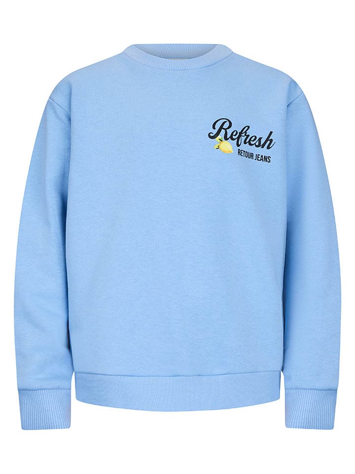 Sweatshirt "Leo" lichtblauw