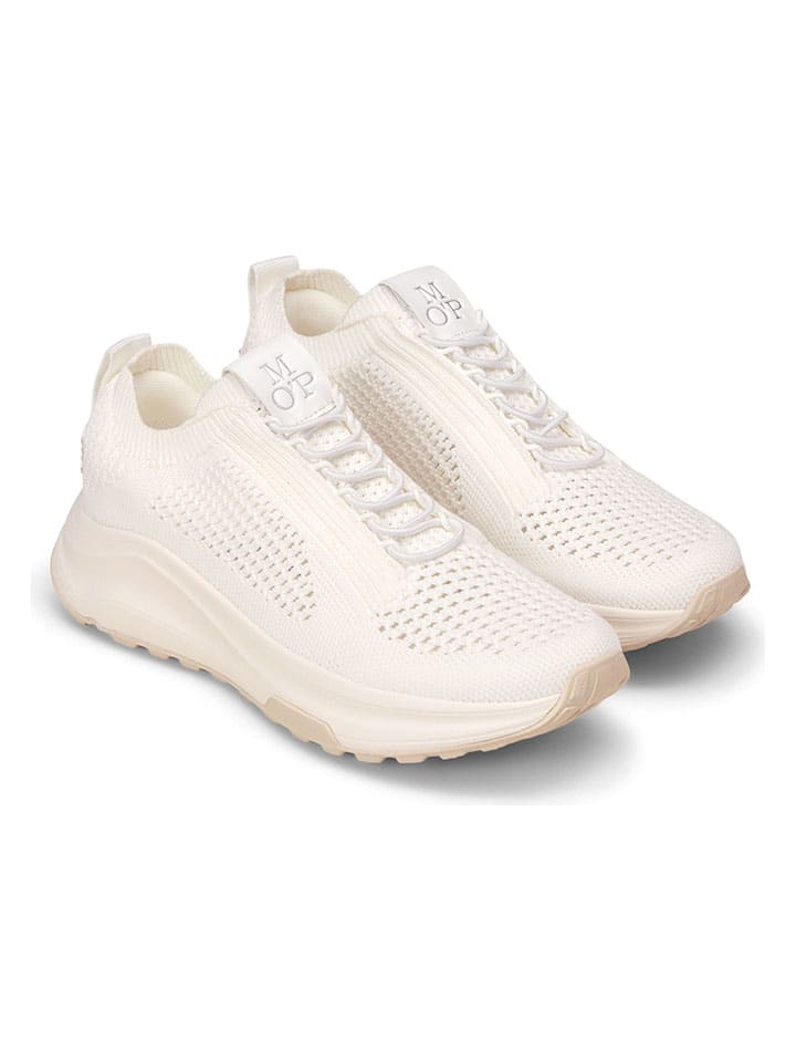 Sneakersy w kolorze kremowym