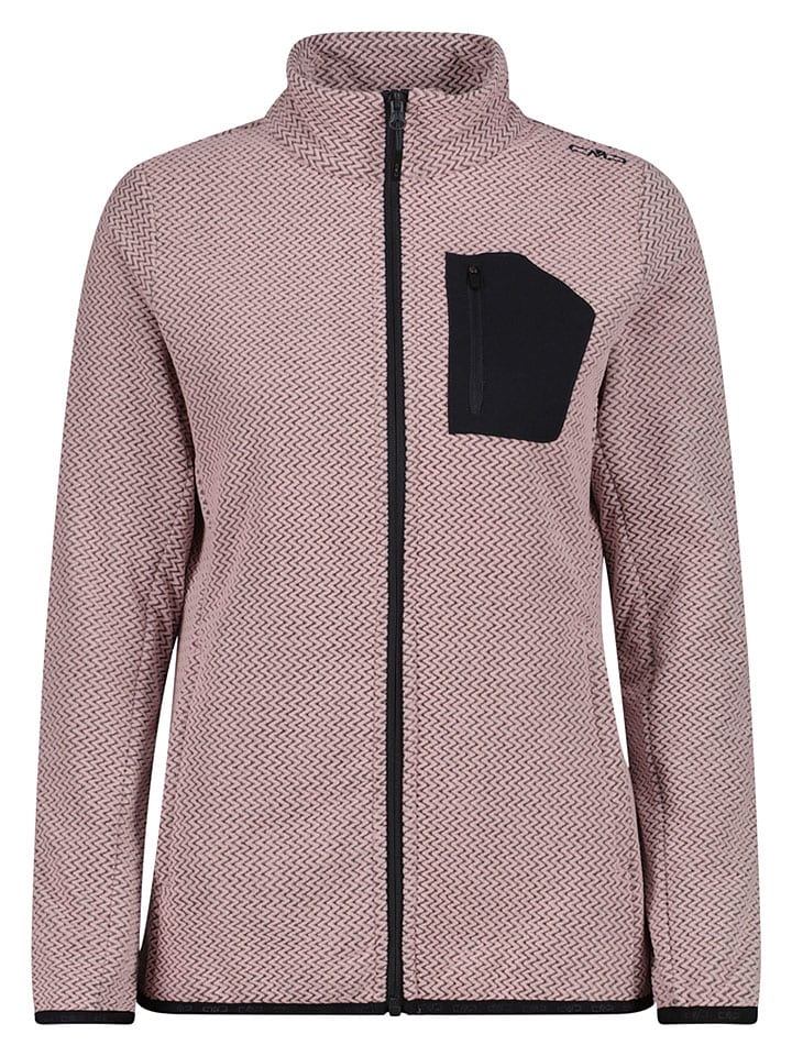 Fleece vest lichtroze
