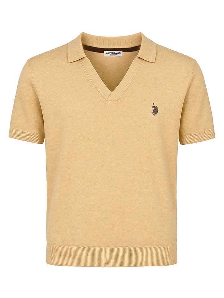 Koszulka polo w kolorze beżowym