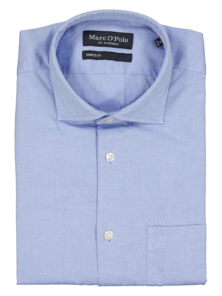 Blouse - Shaped fit - lichtblauw