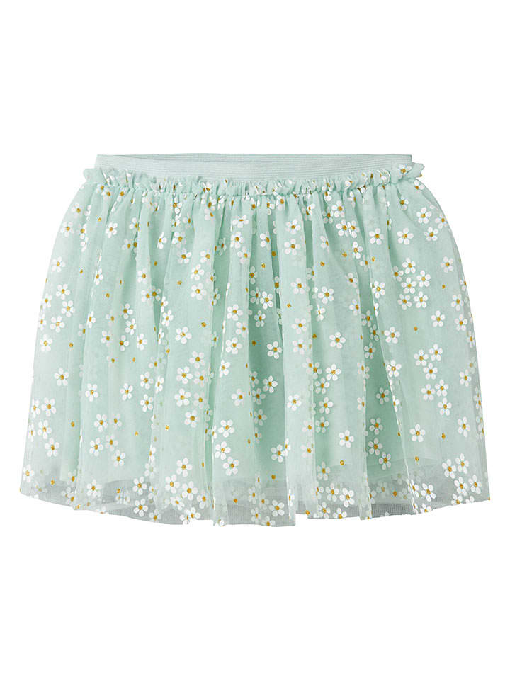 Spódnica "Floral" w kolorze turkusowym