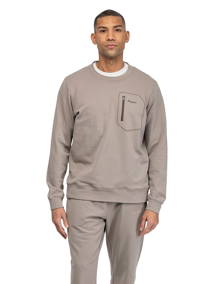 Bluza funkcyjna "Midtli" w kolorze szarobrązowym