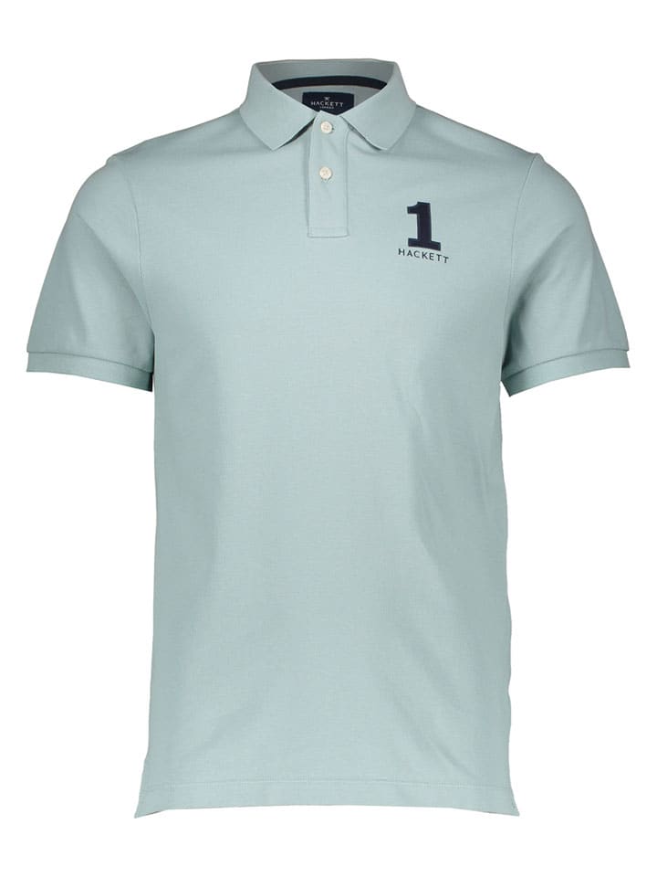 Koszulka polo w kolorze błękitnym