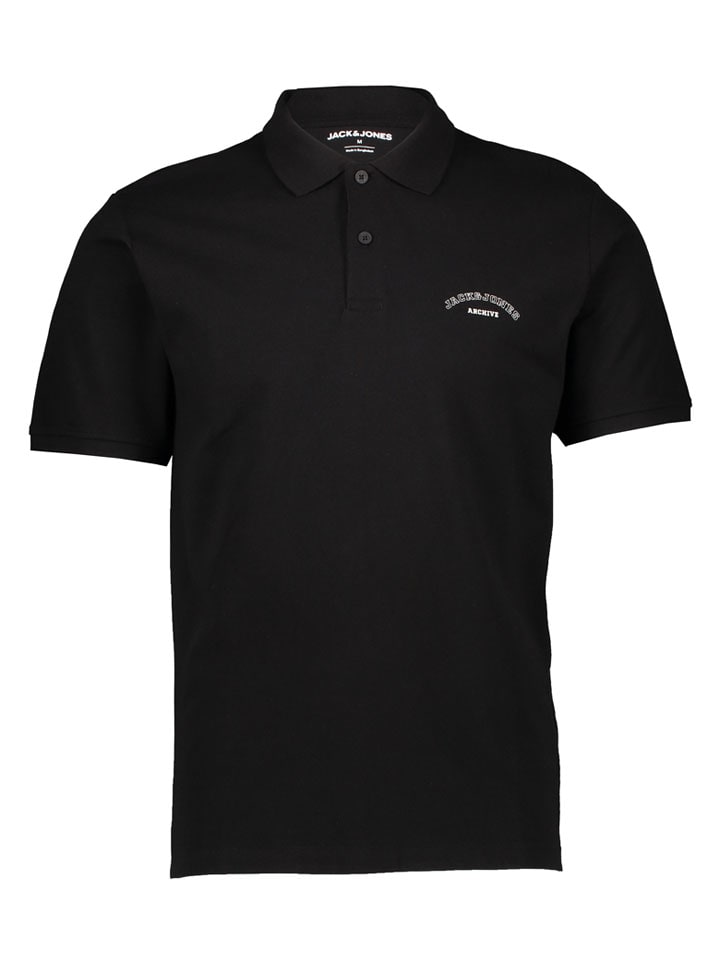 Poloshirt "College" in Schwarz