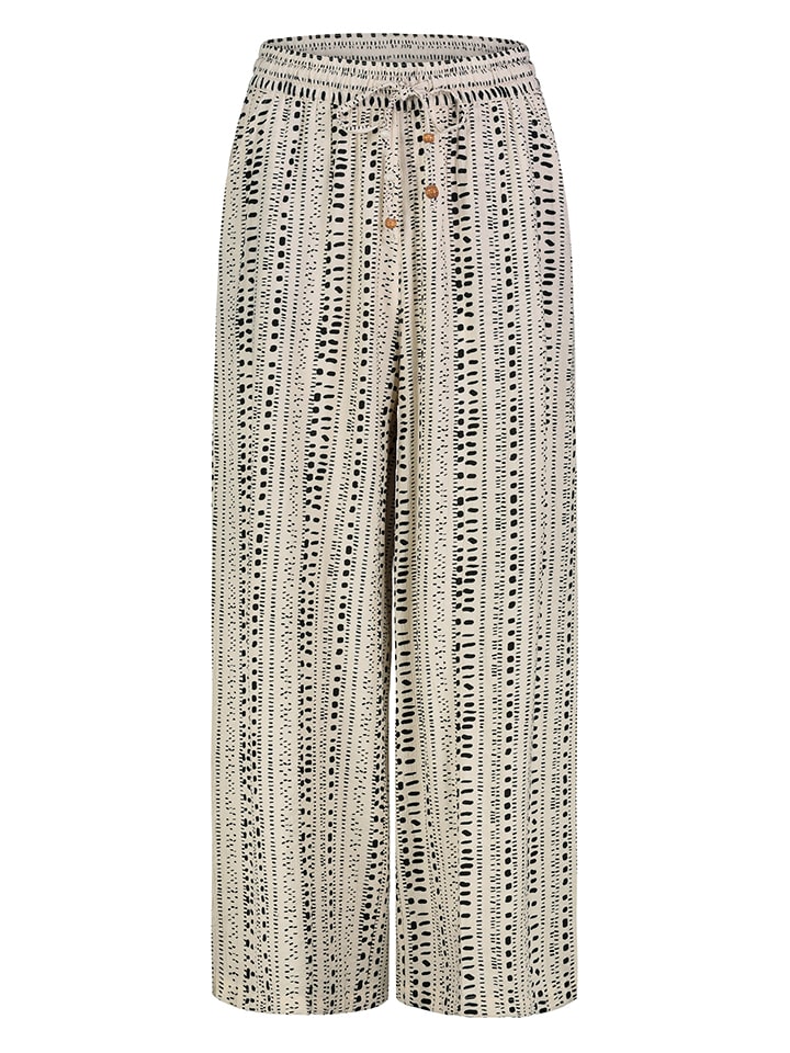 Broek beige/zwart