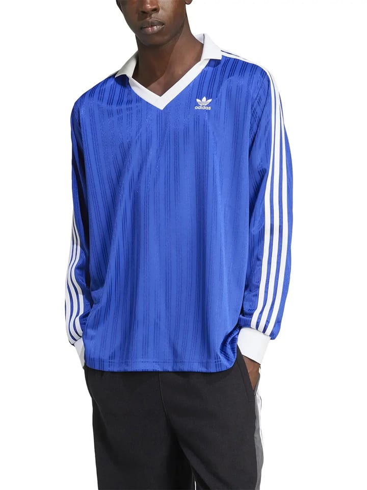 Trainingslongsleeve "Pique" donkerblauw