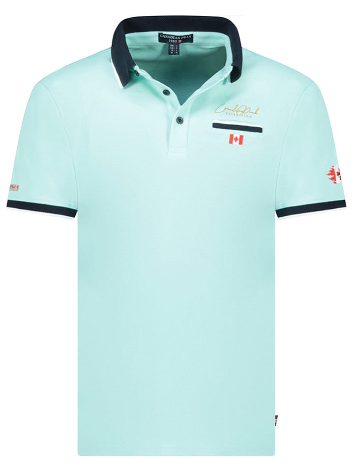 Koszulka polo "Kareak" w kolorze miętowym