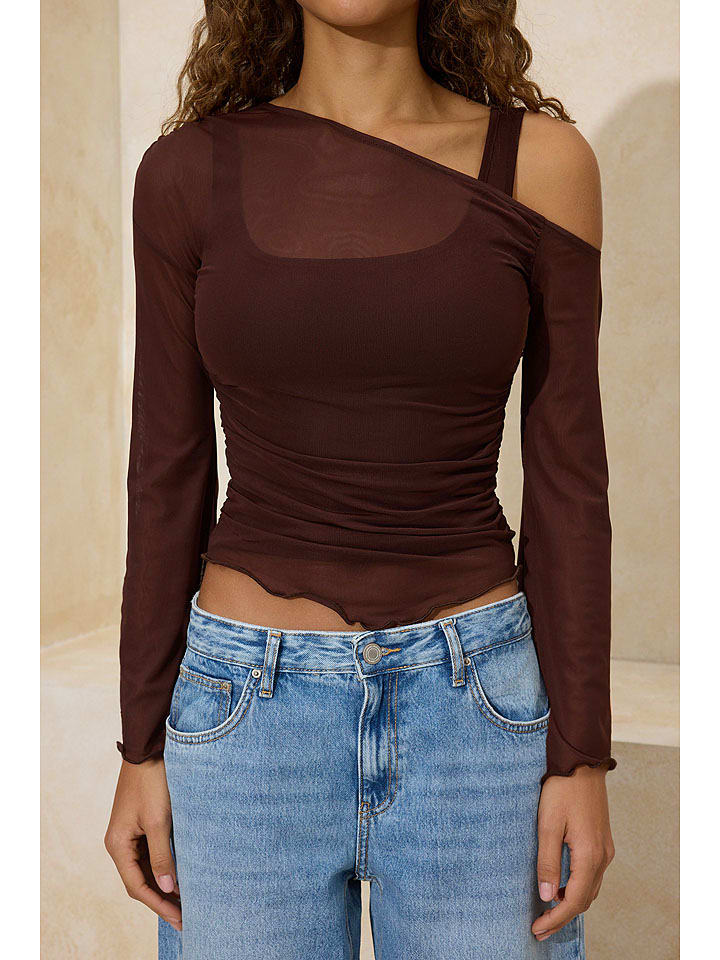 Blouse bruin