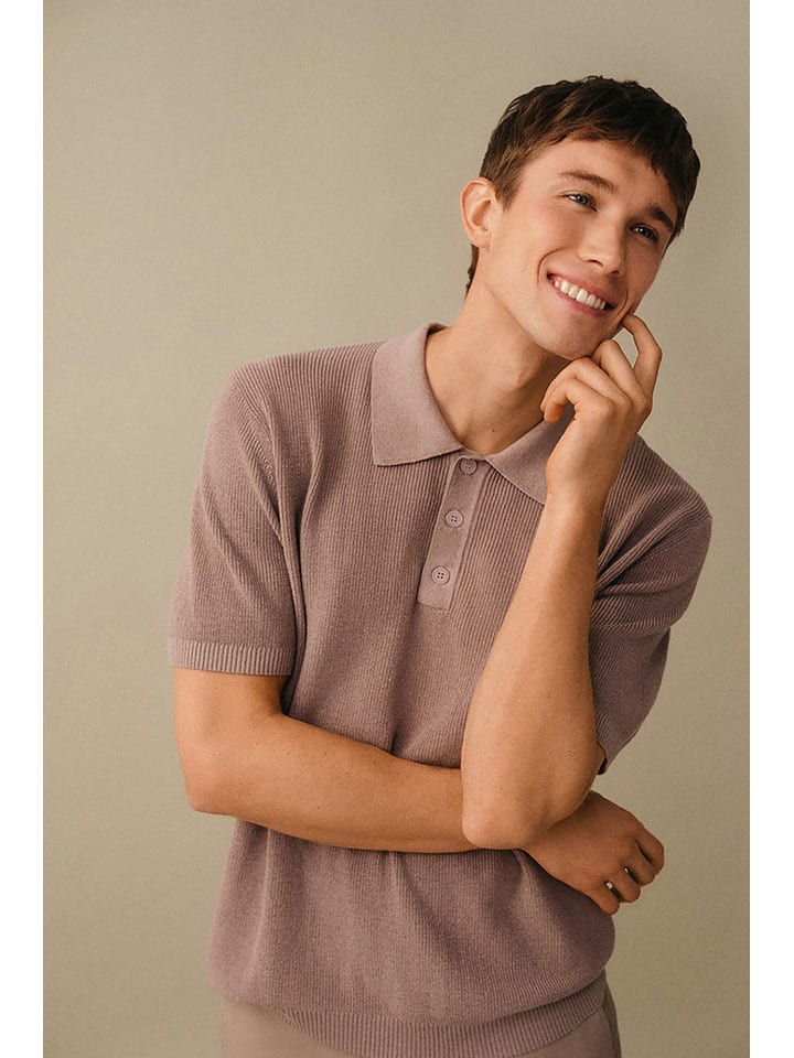 Koszulka polo w kolorze jasnoróżowym