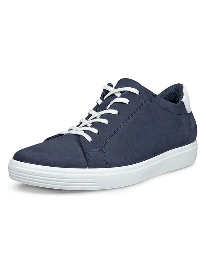 Skórzane sneakersy "Classic" w kolorze granatowo-białym