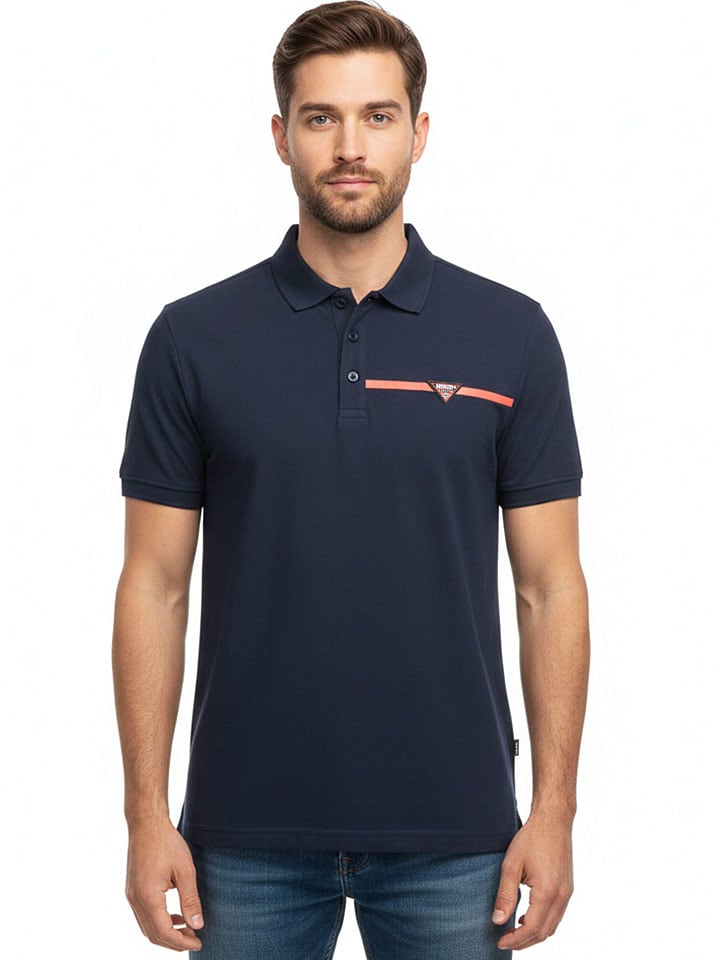 Koszulka polo "Kelif" w kolorze granatowym