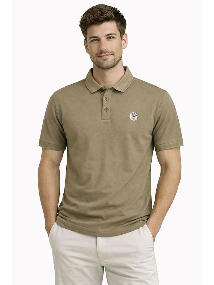Koszulka polo "Krafto" w kolorze khaki