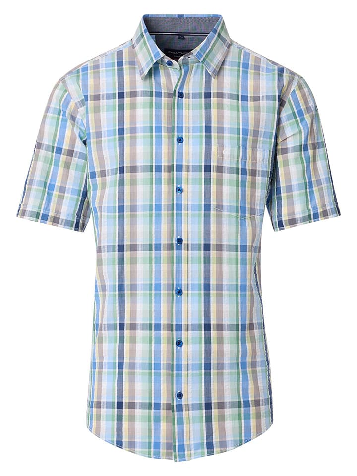 Koszula - Casual fit - w kolorze błękitnym