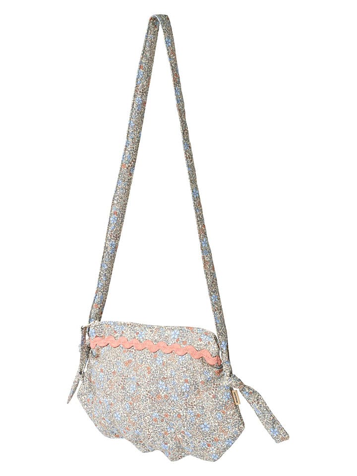 Torebka "Mollie" w kolorze błękitno-pomarańczowym - 80 x 26 cm
