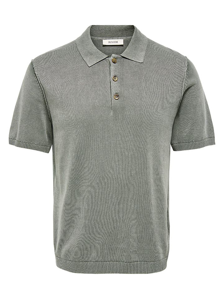 Koszulka polo "Onsgarson" w kolorze szarym