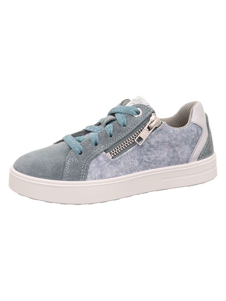 Leren sneakers "Stella" lichtblauw