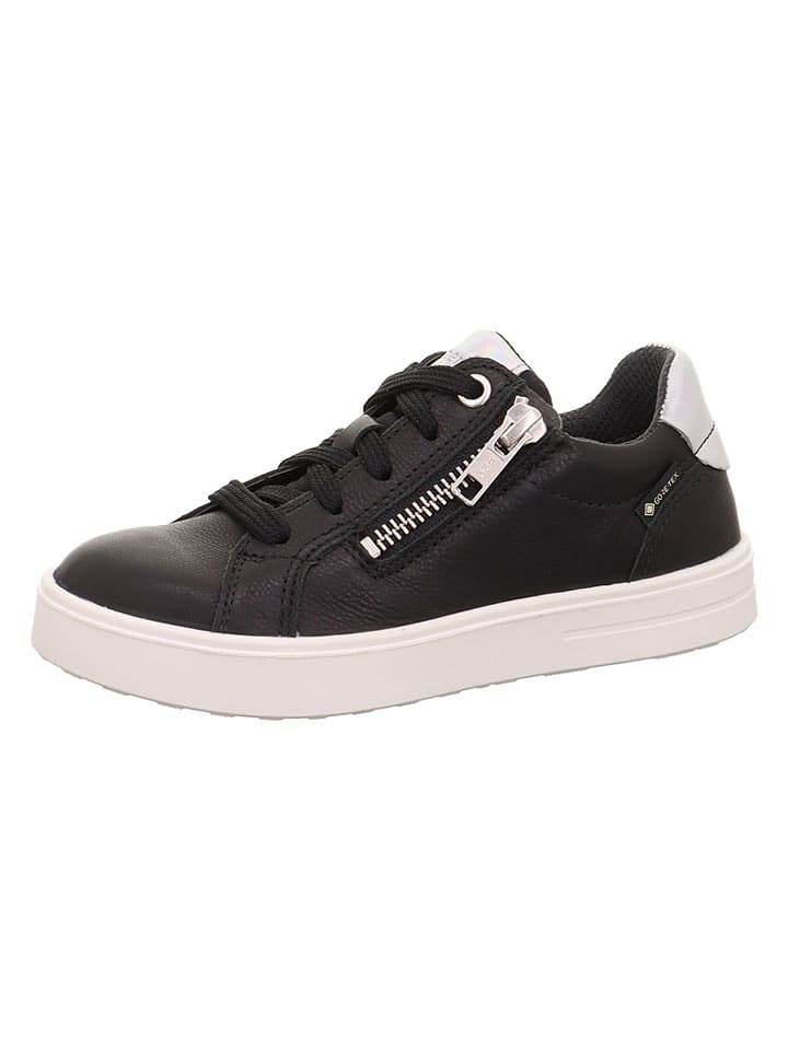 Leren sneakers "Stella" zwart