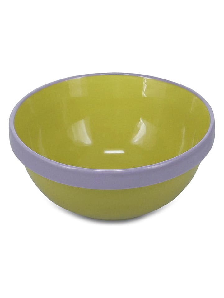 Miska "Duo" w kolorze fioletowo-zielonym - wys. 6,5 x Ø 15,5 cm