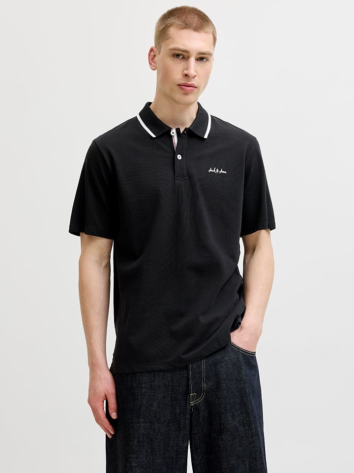 Poloshirt "Blaze" in Schwarz