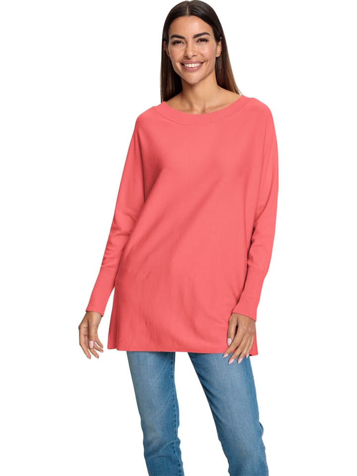 Sweter w kolorze koralowym