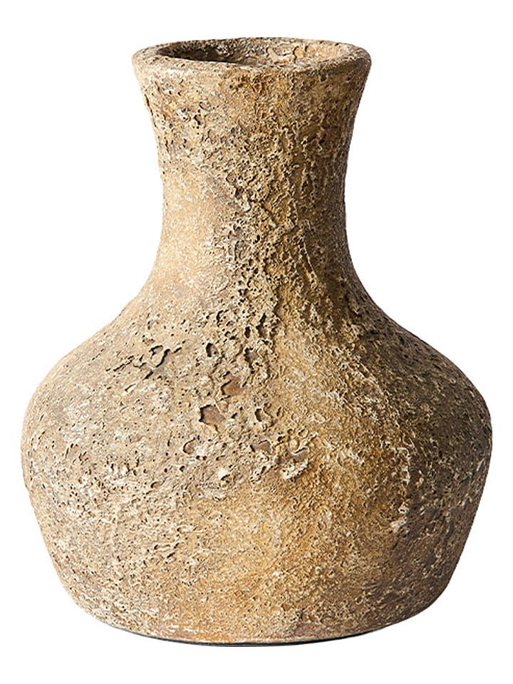 Wazon "Eris" w kolorze beżowym - wys. 24 x Ø 10 cm