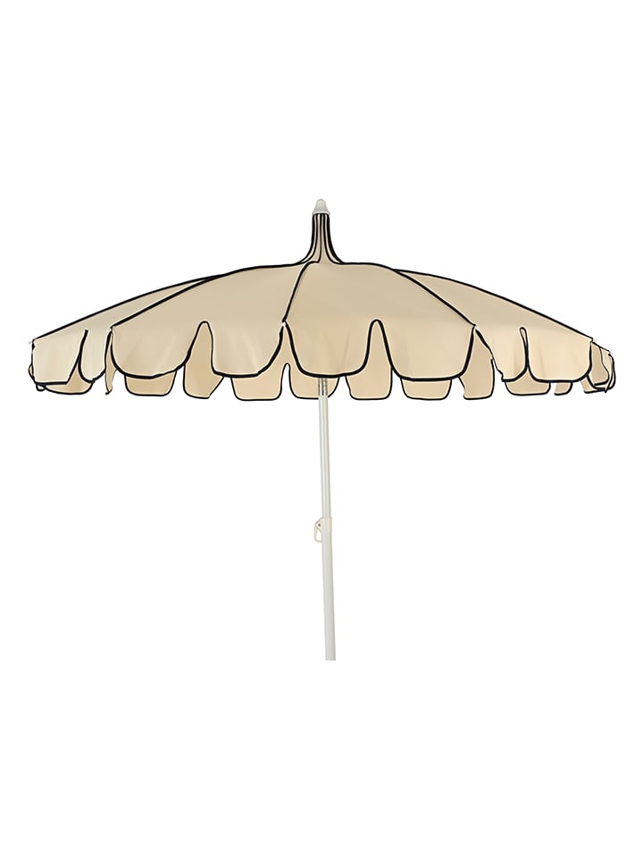 Parasol przeciwsłoneczny w kolorze beżowym - wys. 215 x Ø 195 cm