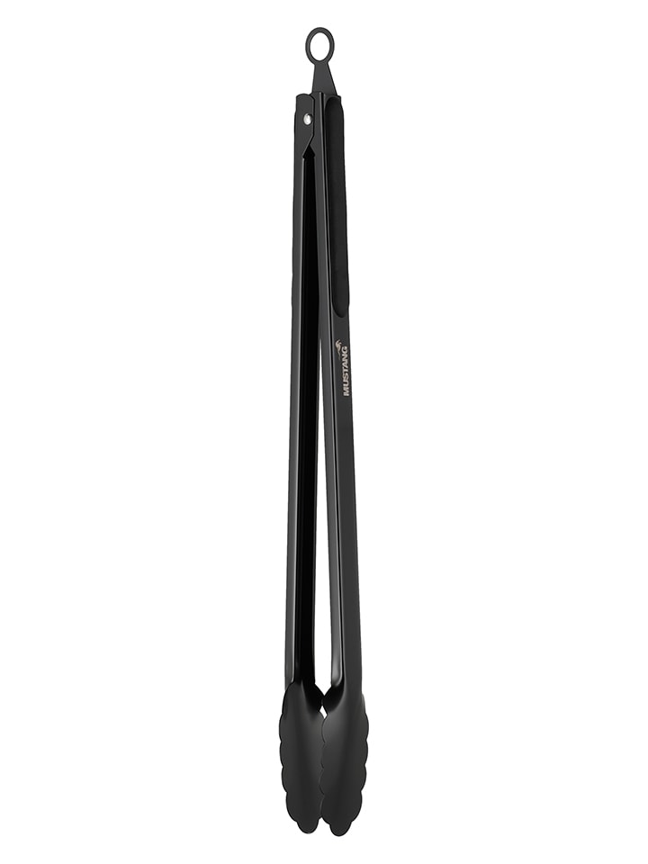 Szczypce grillowe "Black Line" w kolorze czarnym - wys. 44 cm