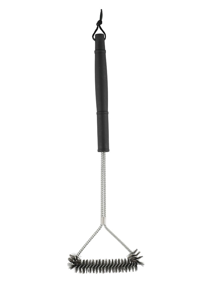 Szczotka w kolorze czarnym do czyszczenia grilla - wys. 54 cm
