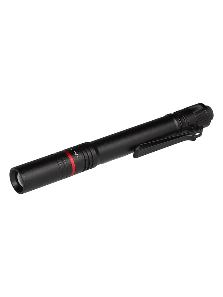 Latarka LED w kolorze czarnym w formie długopisu - szer. 14,5 cm