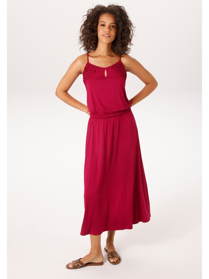 Kleid in Bordeaux