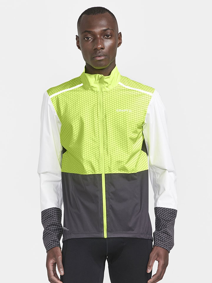Fahrradjacke "Adv Bike Hydro Lumen" in Anthrazit/ Grün