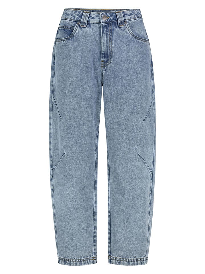 Dżinsy - Mom fit - w kolorze błękitnym