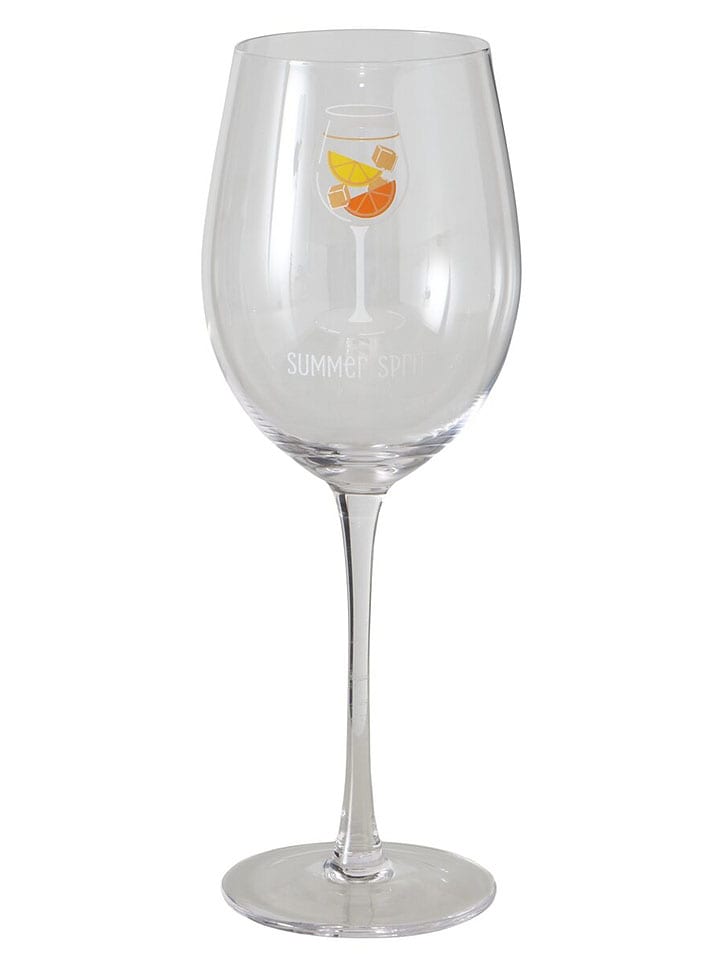 Kieliszek "Summer Spritz" w kolorze pomarańczowym do wina - wys. 23,5 cm