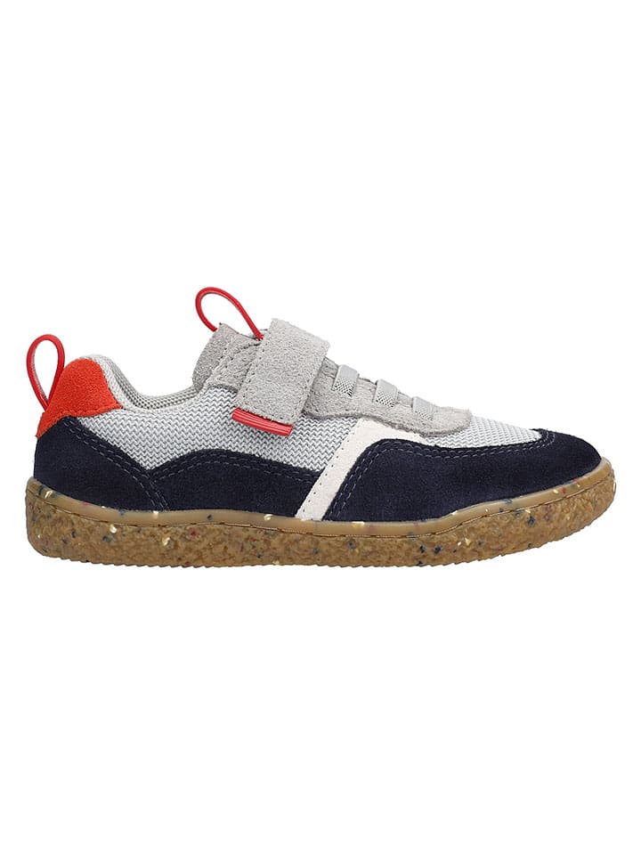 Buty barefoot "Lou 2.0" w kolorze szaro-granatowo-czerwonym