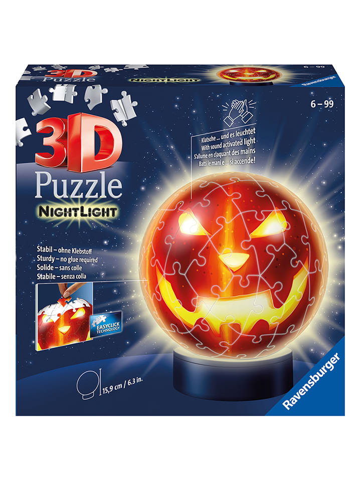 72-częściowe puzzle 3D "Pumpkin Head" - 6+