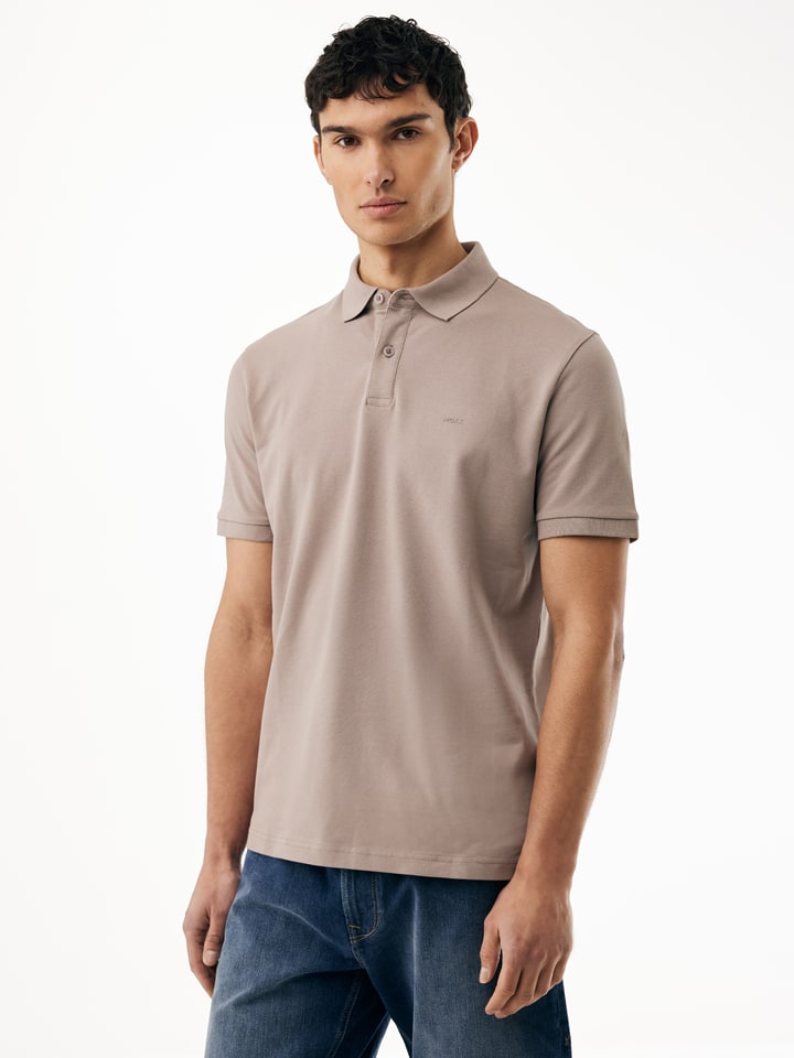 Poloshirt in Taupe