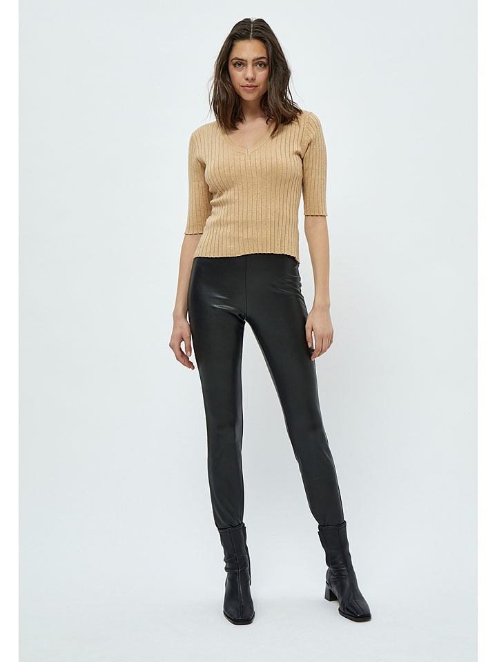 Kunstleren leggings "Linette" zwart