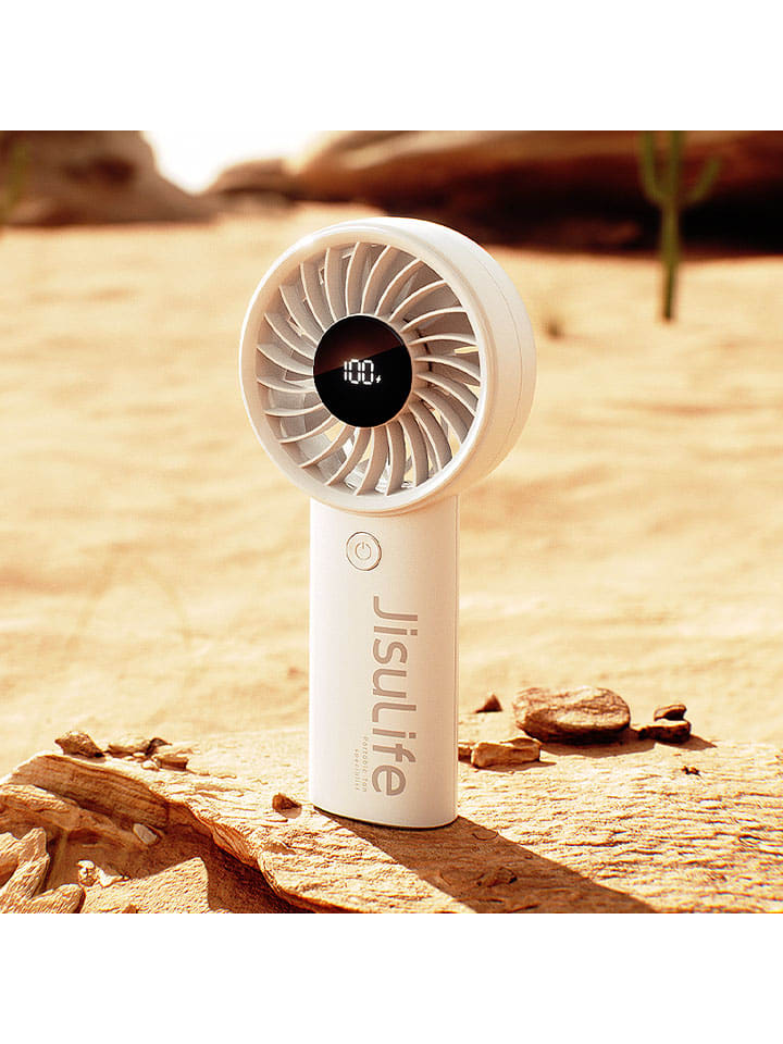 Wentylator ręczny "Handheld Fan 4" w kolorze szarym - 8,3 x 17,3 x 4,2 cm