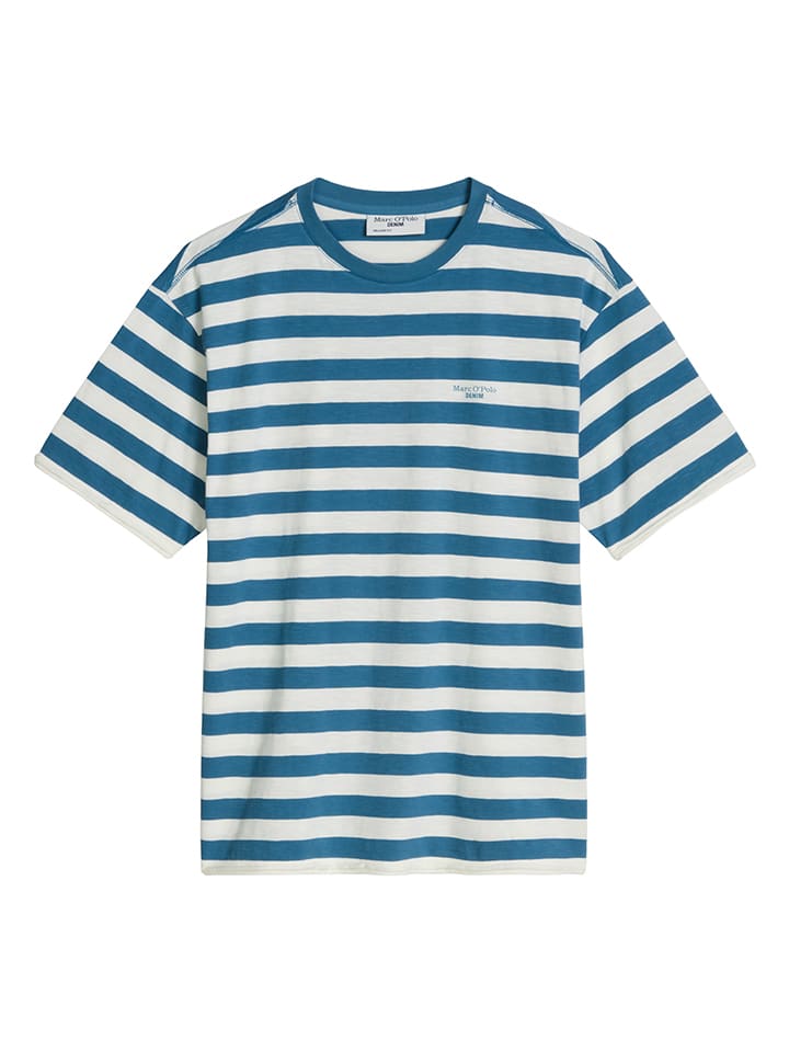 Shirt blauw/crème