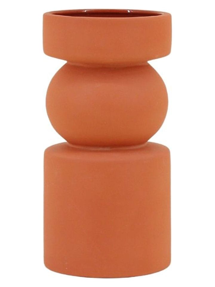 Wazon w kolorze brązowoczerwonym - wys. 20 x Ø 10 cm