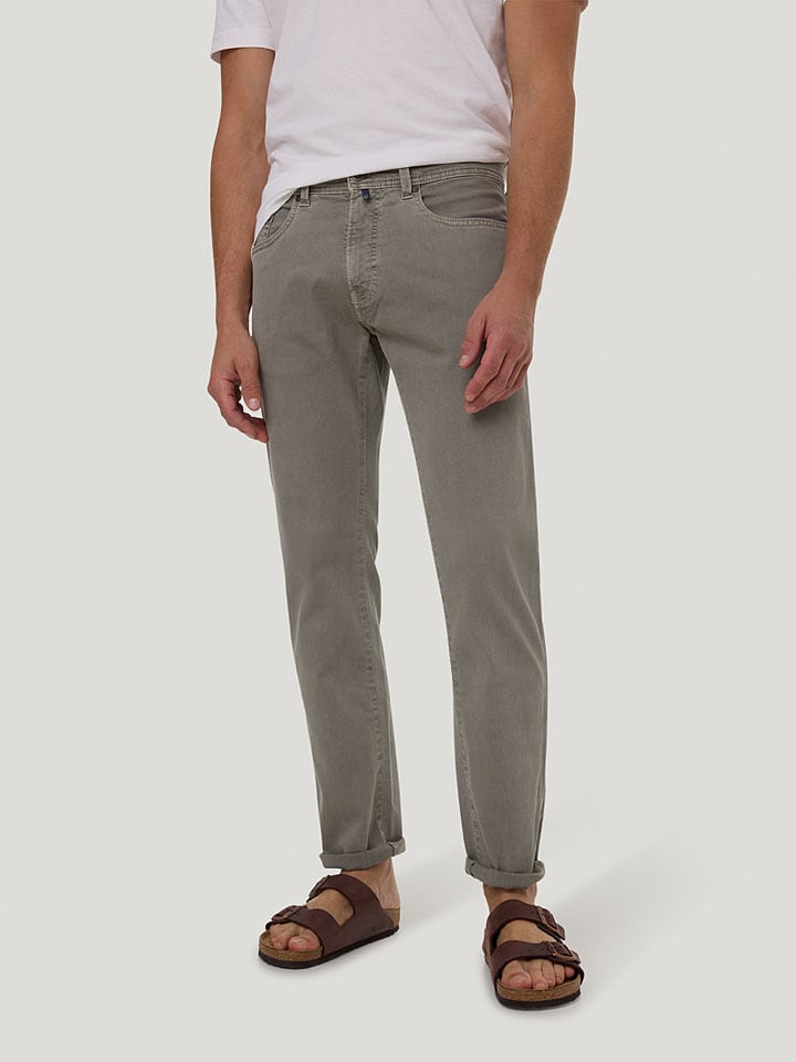 Dżinsy - Slim fit - w kolorze szarym